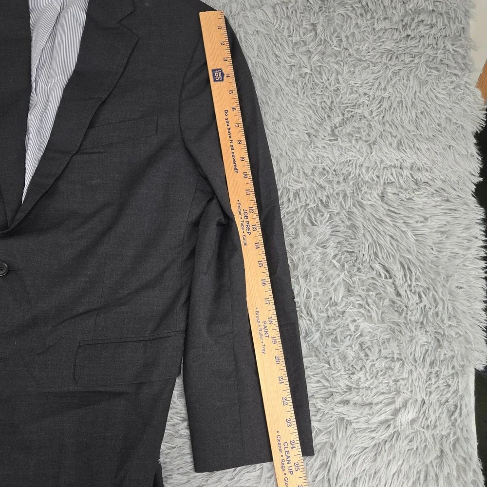 Brooks Brothers Blazer Men 42R Charcoal Grey Explorer Madison Fit Excellent Wool